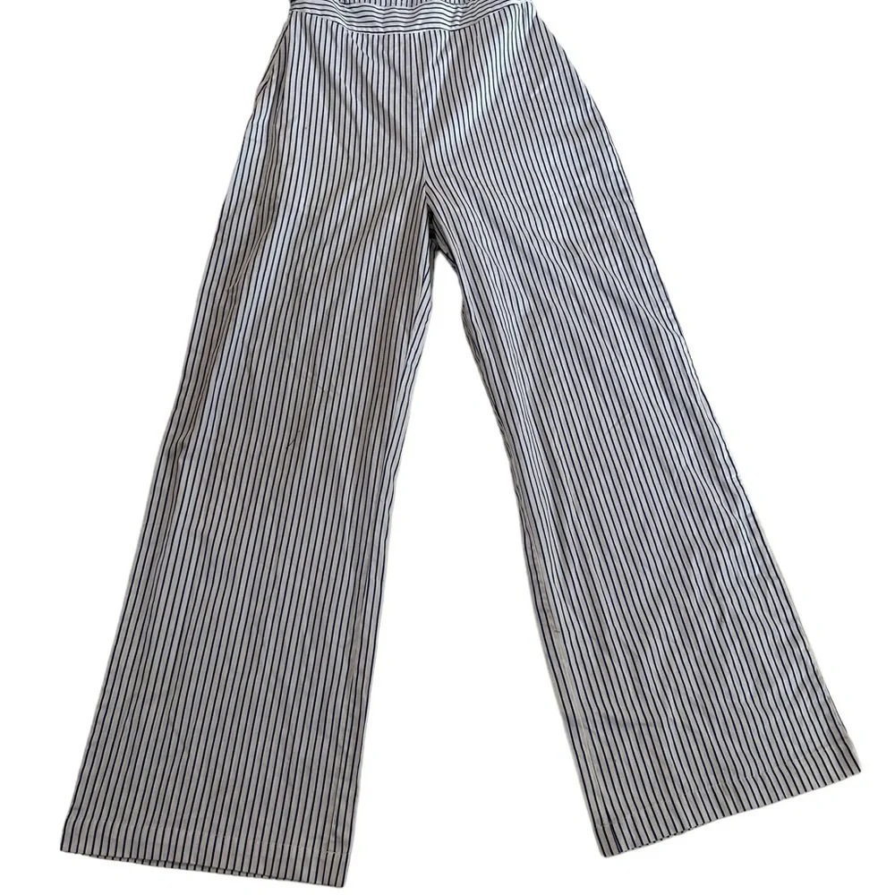 Lost Ink One Shoulder Wide Leg Jumpsuit in Stripe Size XS